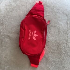 Red Waist Bag with Adjustable Strap